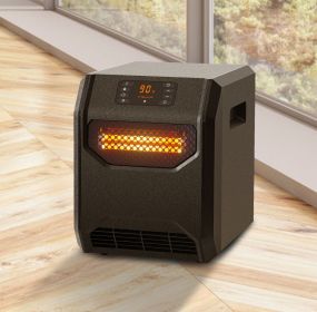 Space Heater for Indoor Use, 1500W Electric Infrared Heater with Thermostat