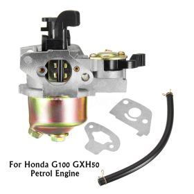 New Carburetor For Honda G100 GXH50 4 Stroke Petrol Engines Carburetor Oil Pipe Gaskets Comes With Oil Pipe And Gaskets