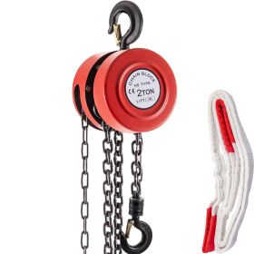 VEVOR Hand Chain Hoist, 6600 lbs /3 Ton Capacity Chain Block, 10ft/3m Lift Manual Hand Chain Block