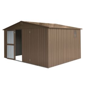 Backyard Storage Shed 11'x 9' with Galvanized Steel Frame & Windows