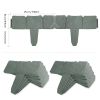 20 PCS Cobbled Stone Effect Plastic Garden Lawn Border Edging