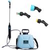 5L/1.3Gallon Electric Plant Sprayer Telescopic Rechargeable Garden Sprayer Automatic Handheld Sprayer with 3 Spray Spouts Shoulder Strap for Cleaning