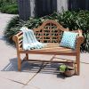 4-Foot Outdoor Patio Furniture Luxury Lutyens Outdoor Garden Bench for Patio Furniture Lawn Chairs Natural Teak Terrace Benches