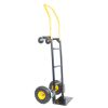 Hand Truck Dual Purpose 2 Wheel Dolly Cart and 4 Wheel Push Cart with Swivel Wheels 330 Lbs Capacity Heavy Duty Platform Cart for Moving/Warehouse/Gar