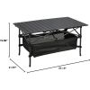 Camping Table That Fold up Lightweight, Aluminum Folding Table Roll Up Table with Easy Carrying Bag for Indoor, Outdoor, Camping, Backyard, BBQ, Party