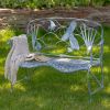 Bench/Arm Chair, Metal Furniture Collection, Coastal Furniture for Fantastic in Any Home, Garden, Porch, Outdoor Bench