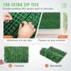 VEVOR 12PCS 24"x16" Grass Wall Panels for 32 SQ Feet, Boxwood Hedge Wall Panels, Artificial Grass Backdrop Wall 1.6", Privacy Hedge Screen UV Protecte