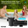 VEVOR Swimming Pool Pump 2.0HP 115V 1500W, Single Speed Pumps for Above Ground Pool, Powerful Self Primming Pool Pumps w/ Strainer Basket, 5400 GPH Ma