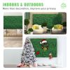 VEVOR 12PCS 24"x16" Grass Wall Panels for 32 SQ Feet, Boxwood Hedge Wall Panels, Artificial Grass Backdrop Wall 1.6", Privacy Hedge Screen UV Protecte