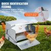 VEVOR Automatic Chicken Feeder, 25 lbs Capacity Feeds 10 Chickens up to 11 Days, Galvanized Steel Poultry Feeder