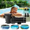 VEVOR Swimming Pool Pump 2.0HP 115V 1500W, Single Speed Pumps for Above Ground Pool, Powerful Self Primming Pool Pumps w/ Strainer Basket, 5400 GPH Ma