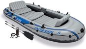 INTEX Excursion Inflatable Boat Series: Includes Deluxe 54in Boat Oars and High-Output Pump ‚Äì SuperTough PVC ‚Äì Adjustable Seats