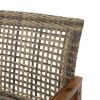 HAMPTON WOOD + WICKER LOVESEAT