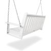 Vineyard 60" Swing White Freight Free Garden Swinging Chair Outdoor Furniture