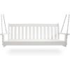 Vineyard 60" Swing White Freight Free Garden Swinging Chair Outdoor Furniture