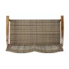 HAMPTON WOOD + WICKER LOVESEAT