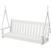 Vineyard 60" Swing White Freight Free Garden Swinging Chair Outdoor Furniture