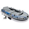 INTEX Excursion Inflatable Boat Series: Includes Deluxe 54in Boat Oars and High-Output Pump ‚Äì SuperTough PVC ‚Äì Adjustable Seats