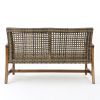 HAMPTON WOOD + WICKER LOVESEAT